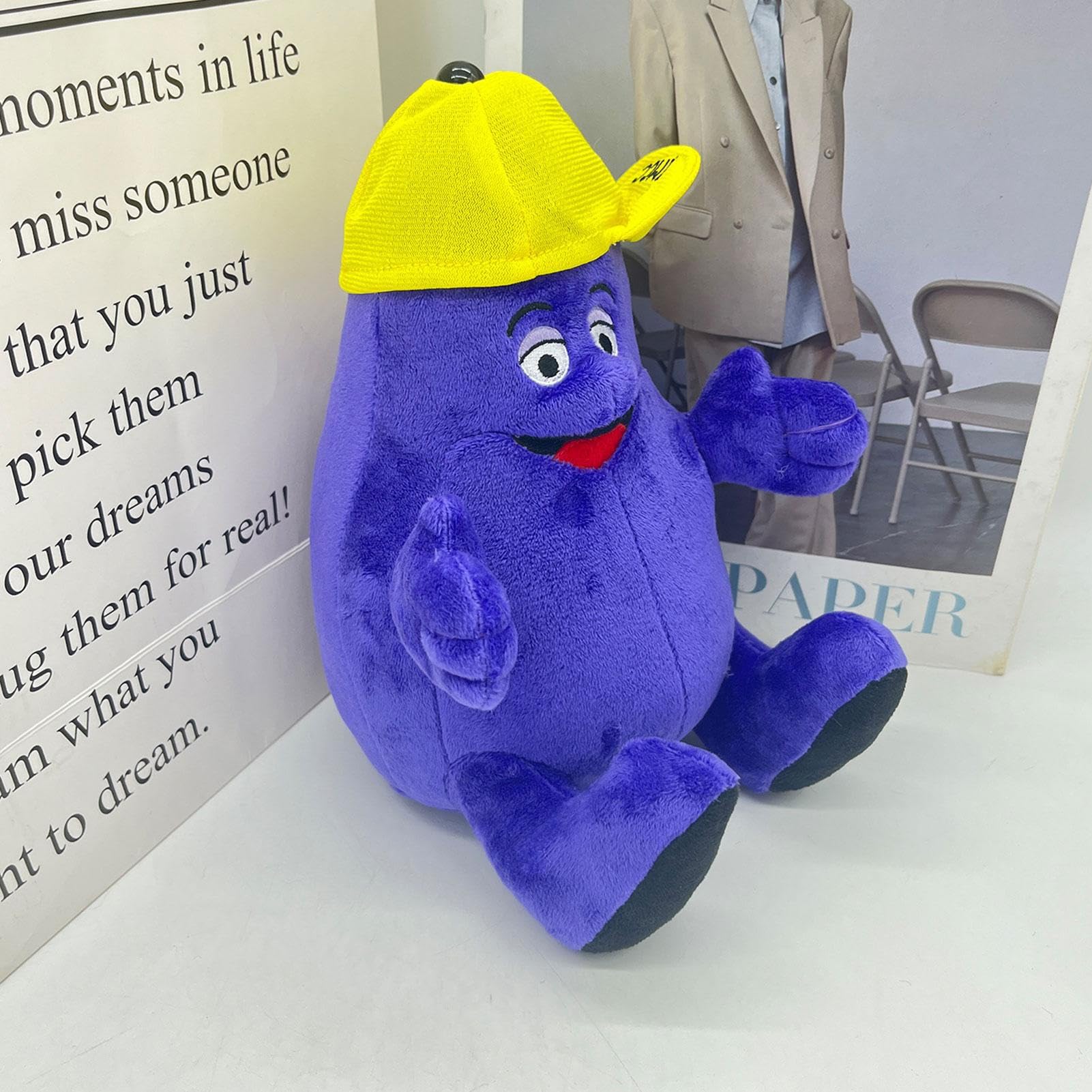 Amazon.co.jp: しかめっ面ぬいぐるみ、しかめっ面の黄色い帽子の